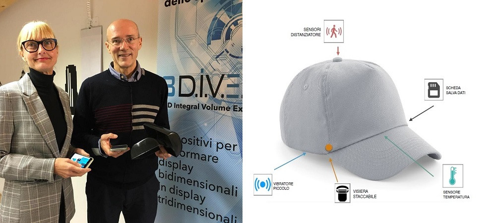“Segnali sonori se mancano le distanze di sicurezza”, ecco il cappellino anti-covid brevettato da un’azienda Trentina
